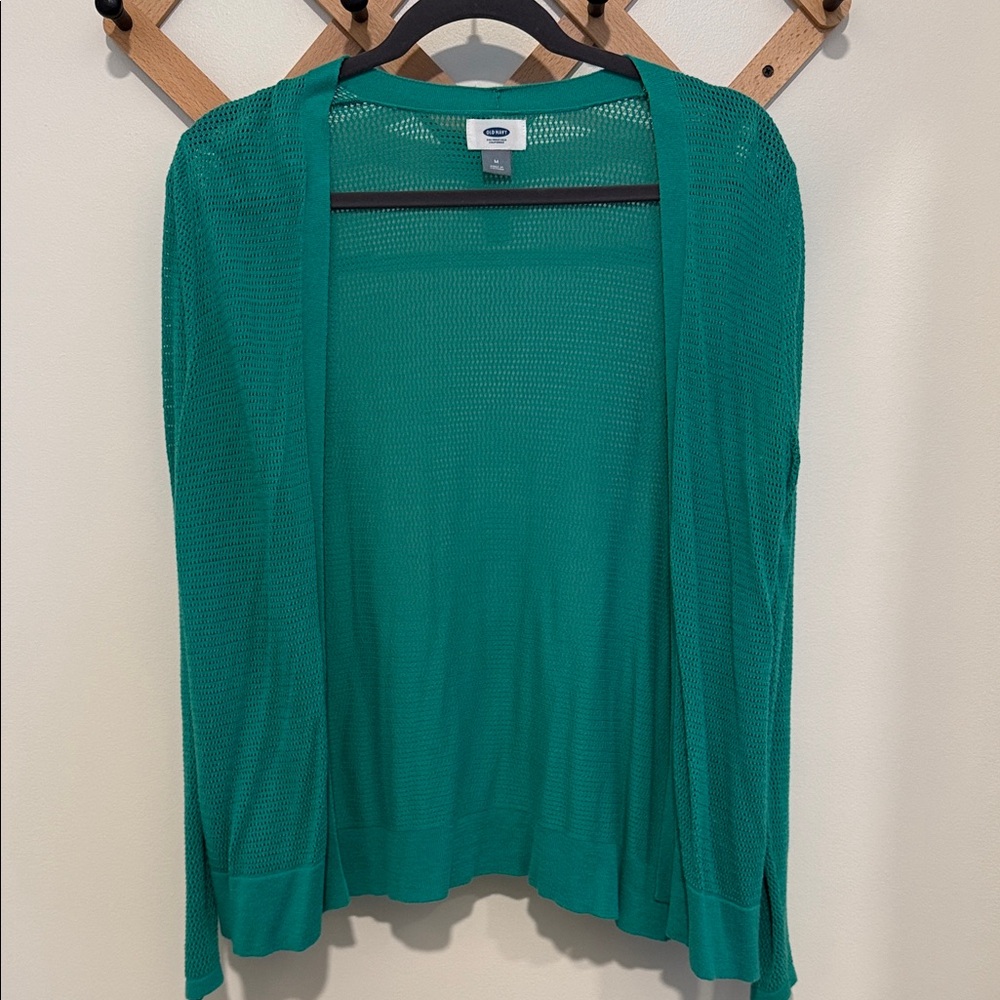 Old Navy Teal Open-Front Cardigan